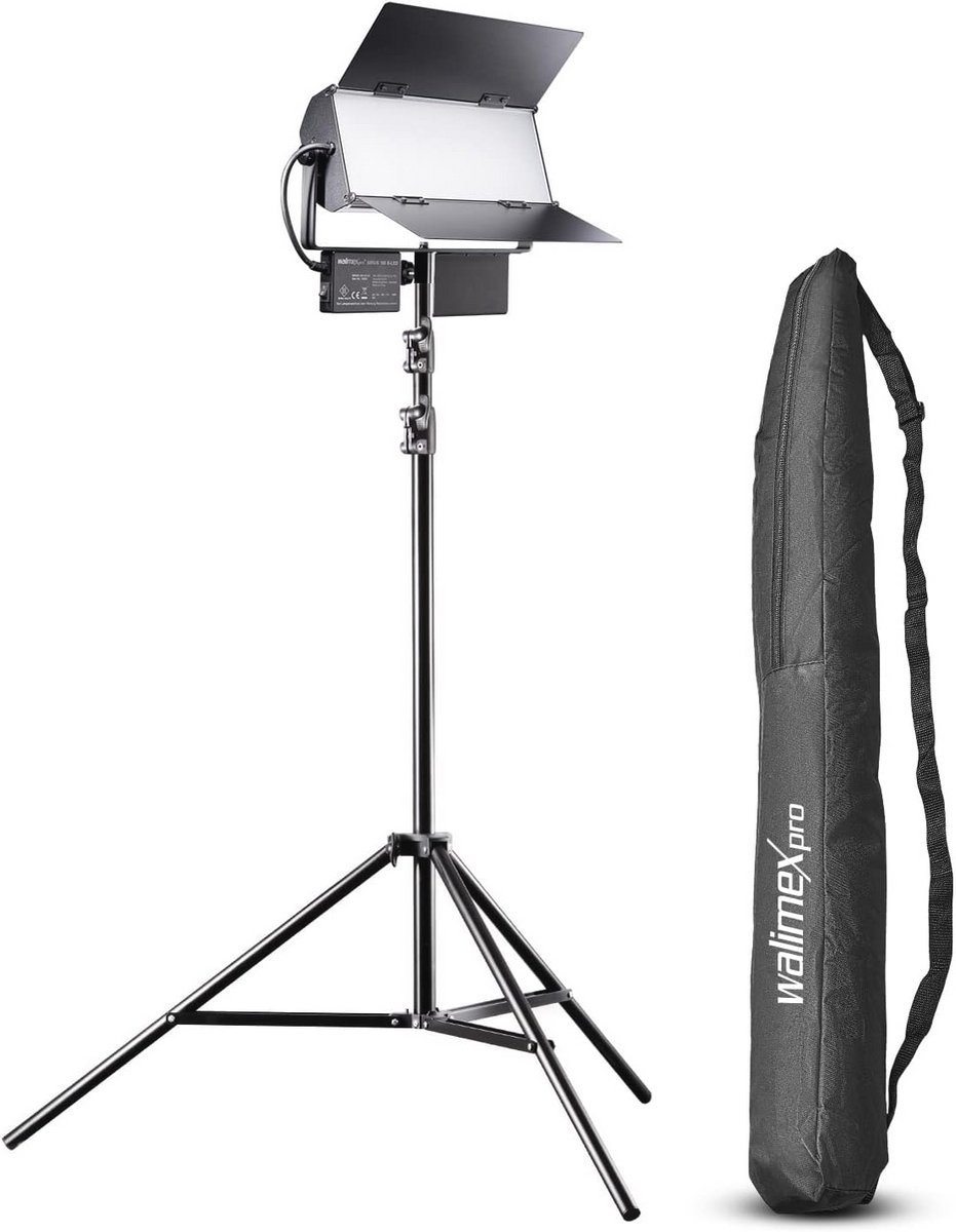 LED Bi Color Set met Statief - 65W Paneellamp voor Foto en Video