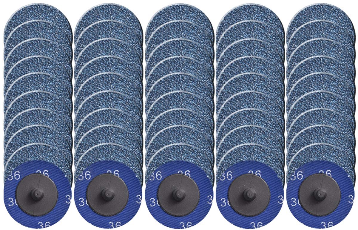 Snelwissel Slijpschijven 50 stuks 50 mm - Zirkonia Coating voor Metaal en Hout