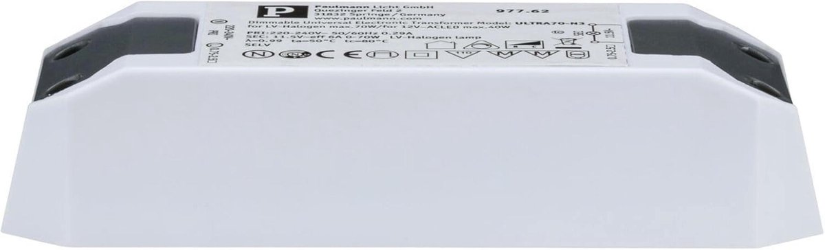 Elektronische transformator halogeen en LED 0-50 Watt driver