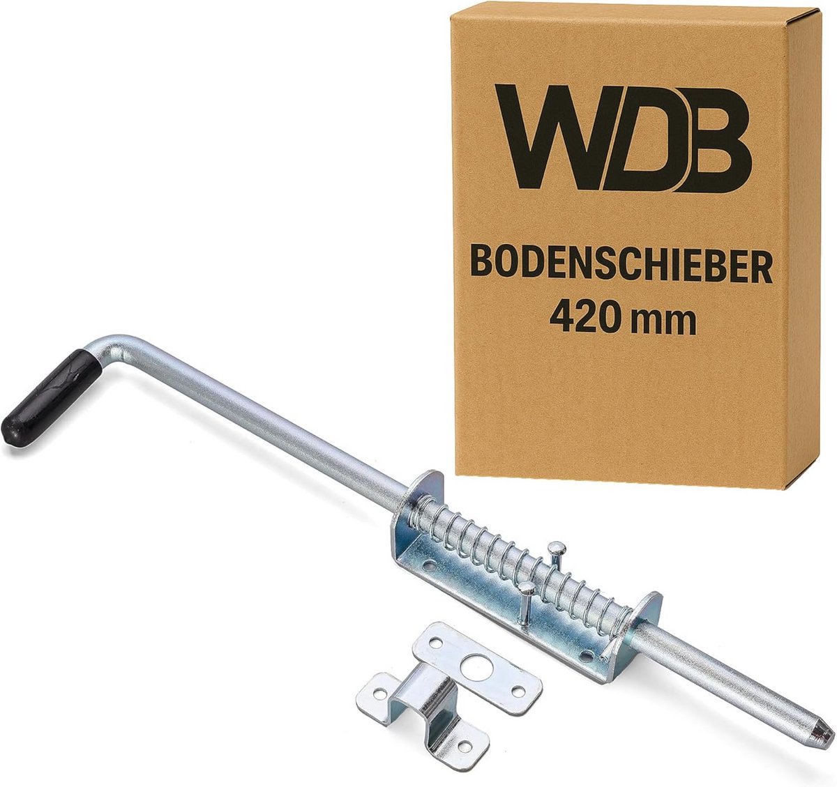 Vergrendelingsgrendel 420 mm - Verzinkt Stalen Deurbeveiliging voor Tuindeuren en Poorten