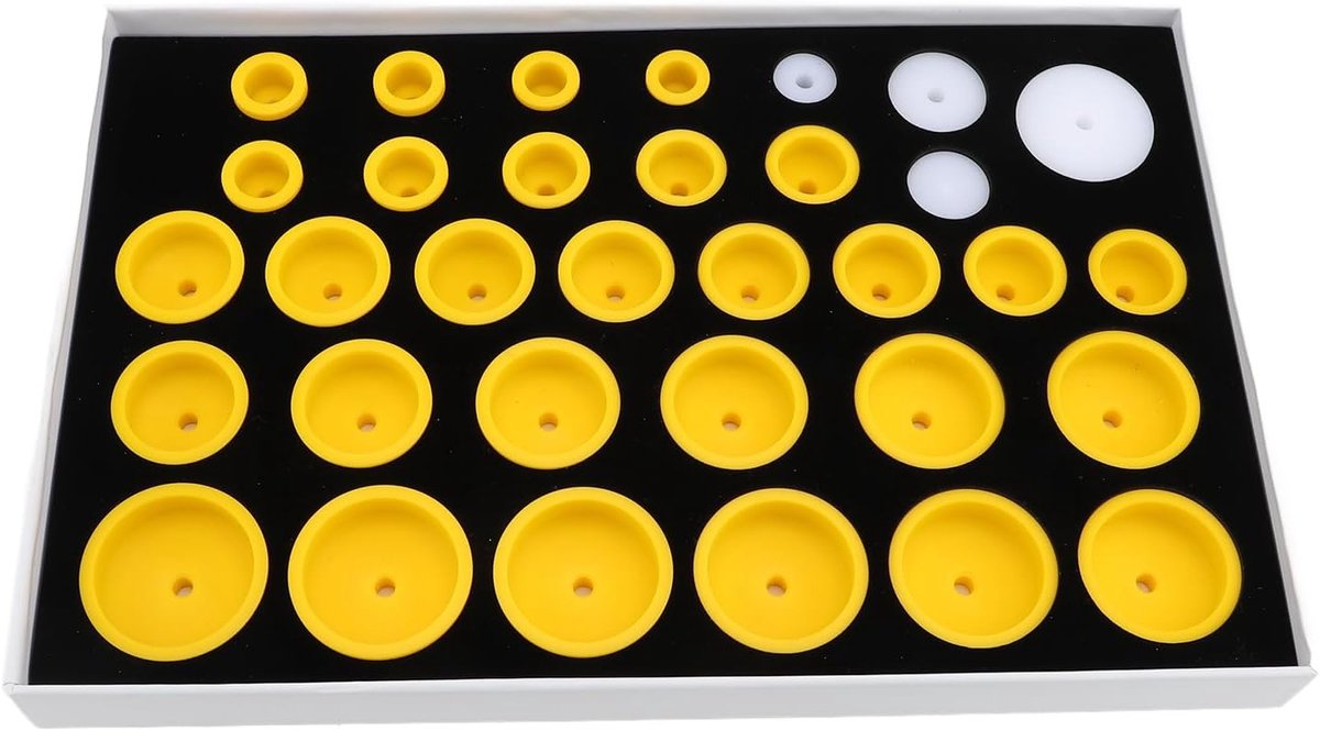 Horloge Druk Die Kit 33 Stalen Dies - Professionele Horloge Back Case Reparatie Tool - Voor 6173 6175 Horloges