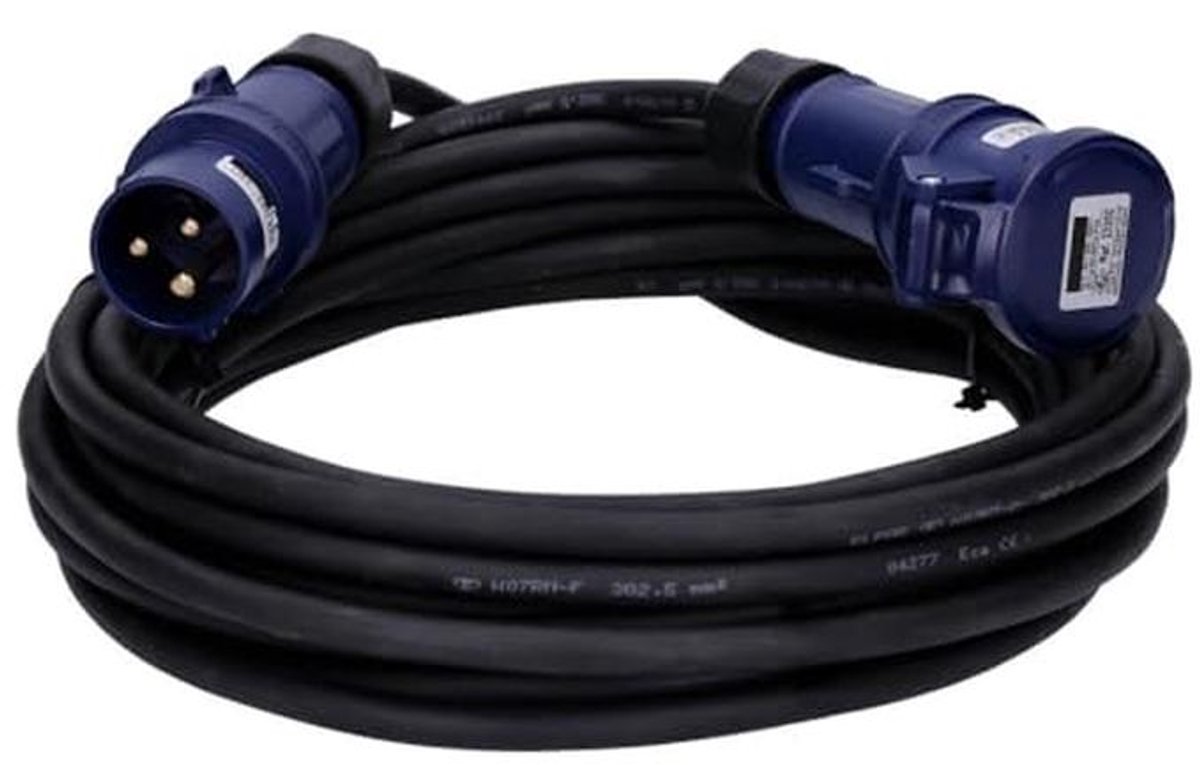 CEE Verlengkabel voor Camping, Boot, Caravan en Camper - 10 m, 230 V, 16 A, IP44