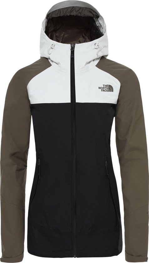 stropdas oog appel The North Face Stratos Dames Outdoor Jas - TNF Black/New Taupe Green/Tin  Grey - Maat XS | bol.com
