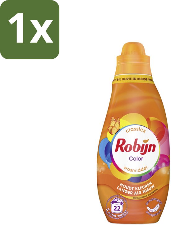 Robijn – Vloeibaar Wasmiddel – Klein & Krachtig Classics Color - 665 ml - 1 stuk