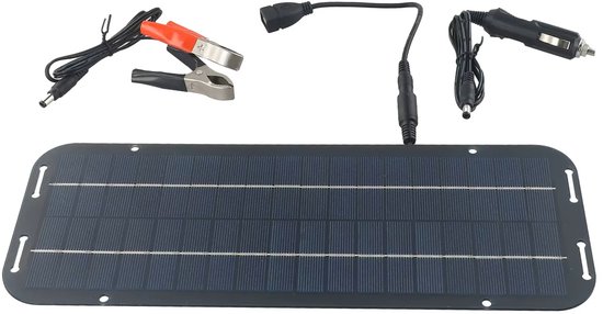 Zonepaneel 12V druppelader - campers - caravans - boten - laadsysteem - woningen — afbeelding 2