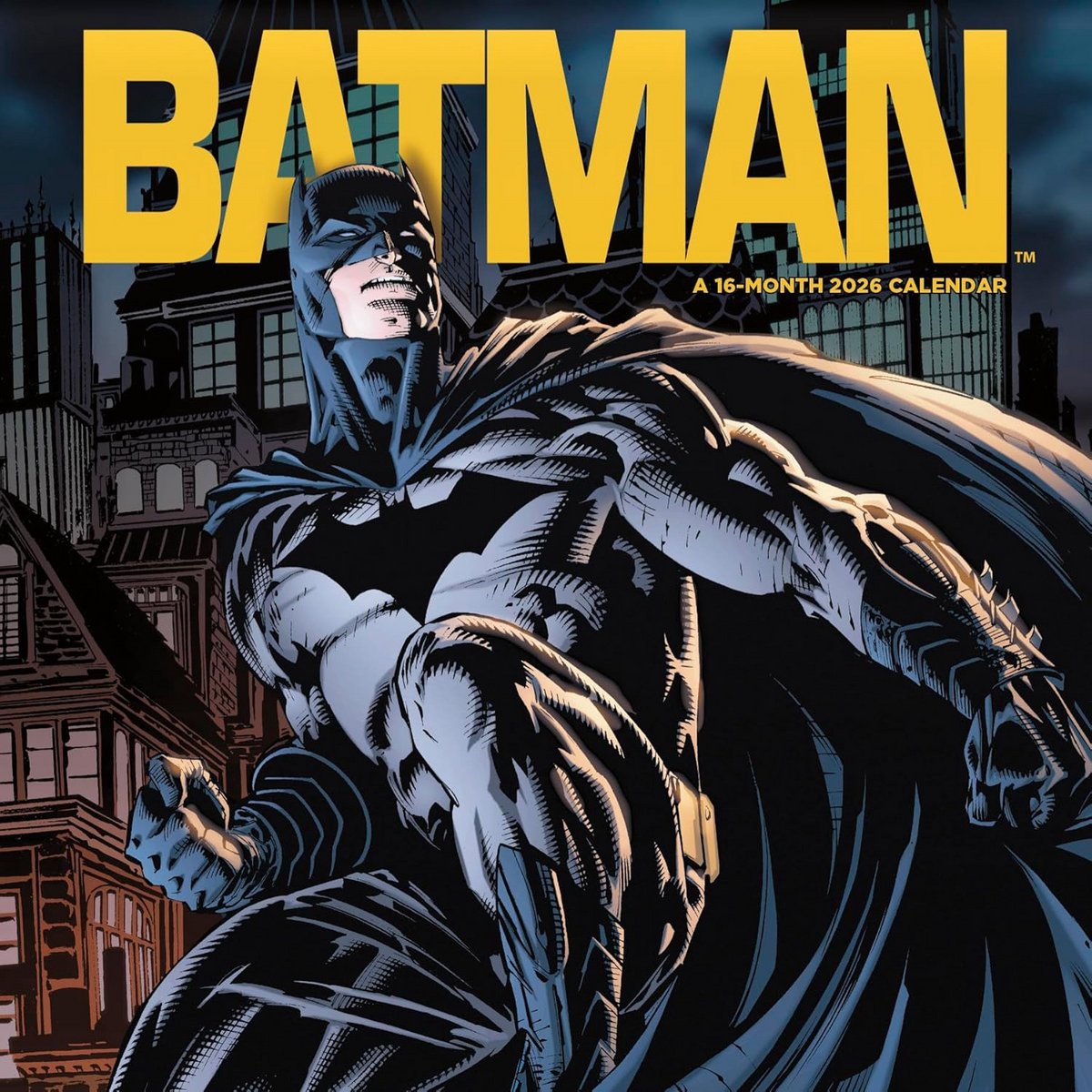 DC Comics Batman Muurkalender 2026 - 16 Maanden Planner voor Thuis of Kantoor