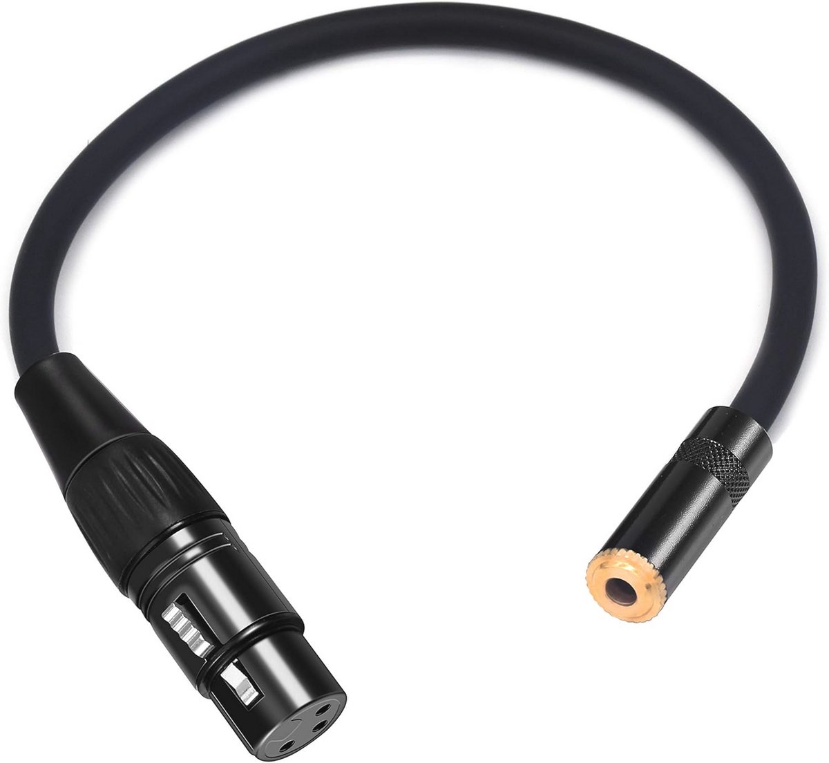 XLR naar 1/8 inch Mini-Jack Adapter - Gebalanceerde 3,5 mm Vrouwelijke Microfoon Kabel