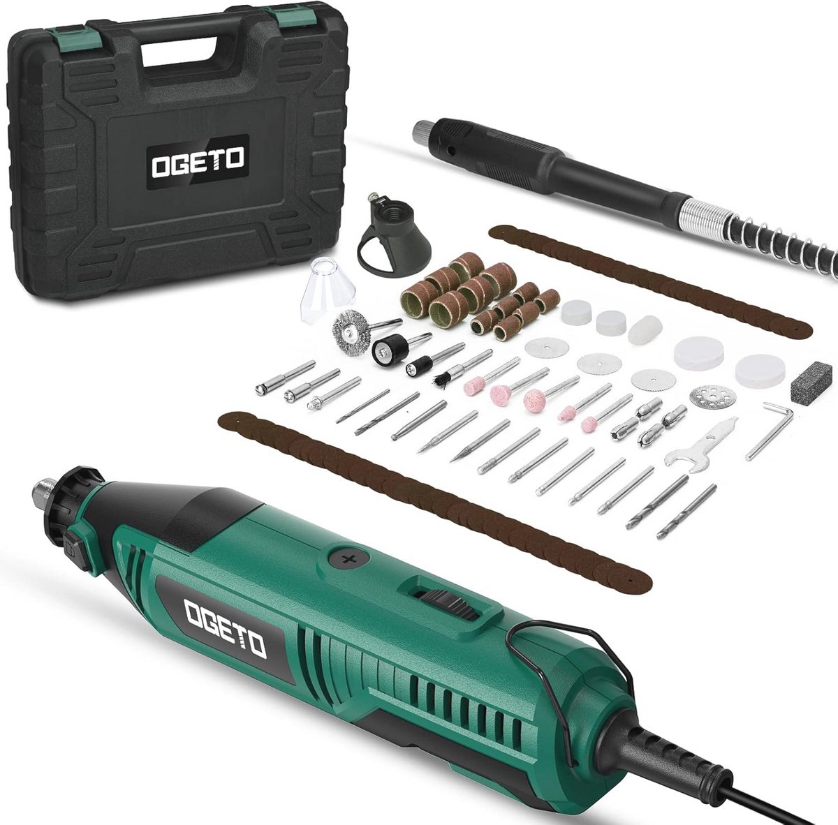 Multifunctioneel gereedschap met 131 accessoires - 130W variabele snelheid voor snijden, slijpen, graveren en boren