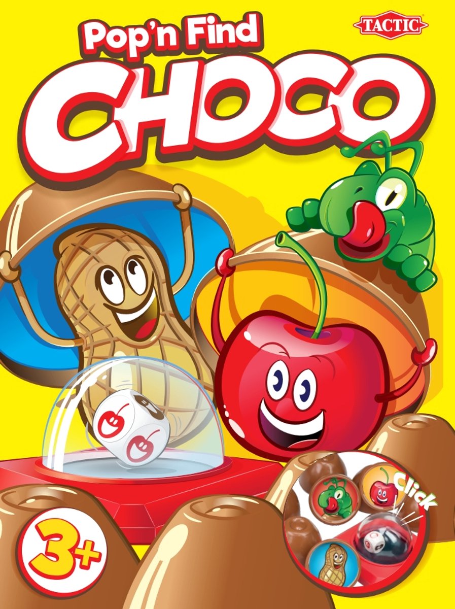 Tactic Choco - Kinderspel - Geheugenspel met Chocolaatjes - Pop-O-Matic Dobbelsteen - Verzamel de Meeste Chocolaatjes - Familiespel voor Jonge Kinderen - 2 tot 4 Spelers - Vanaf 3 Jaar — afbeelding 21