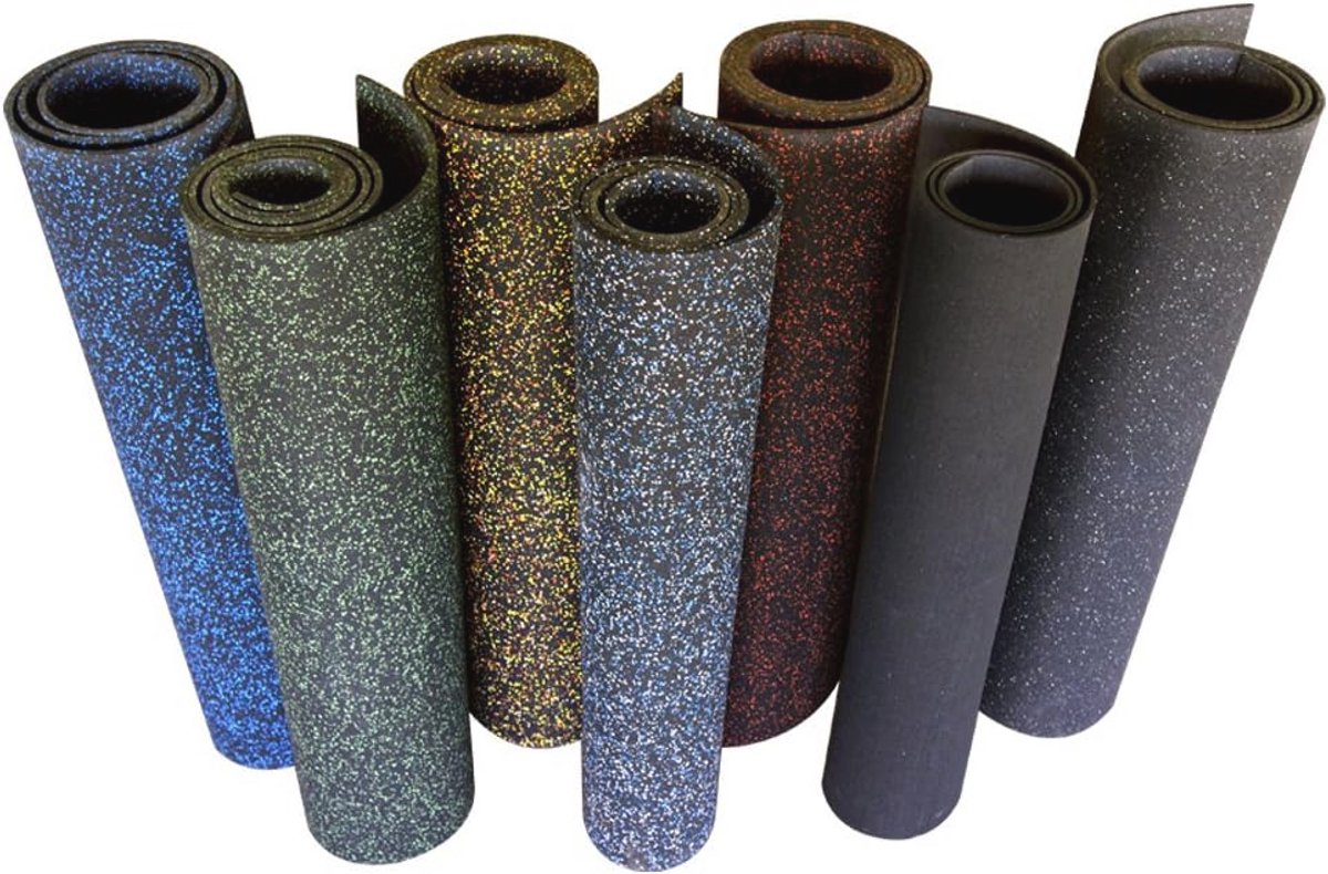 Zwarte rubberen vloeren 5 mm - Elephant Bark stijl, 122 x 61 cm