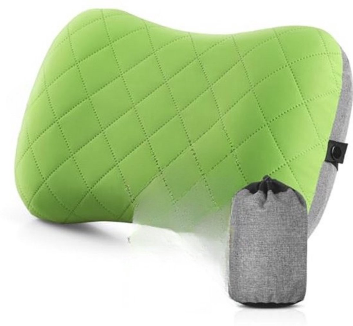 Opblaasbaar Reiskussen voor Camping met Afneembare Hoes - Ergonomisch en Comfortabel