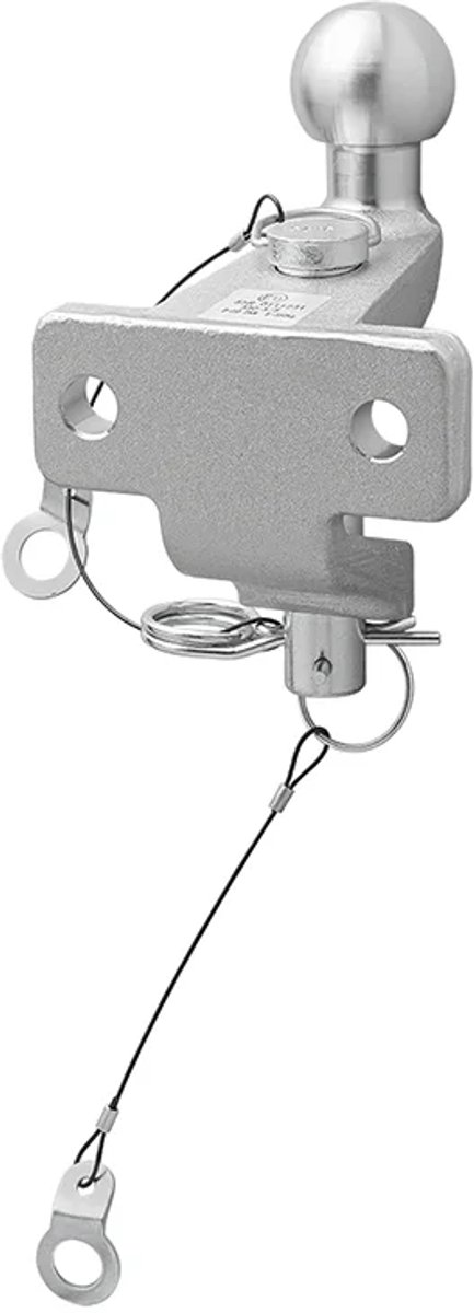 VCTparts® Trekhaakkogel D202/S350 Gecombineerde Tweevoudige Uitvoering E-gekeurd Zilver Bumpertrekhaak Koppelingskogel