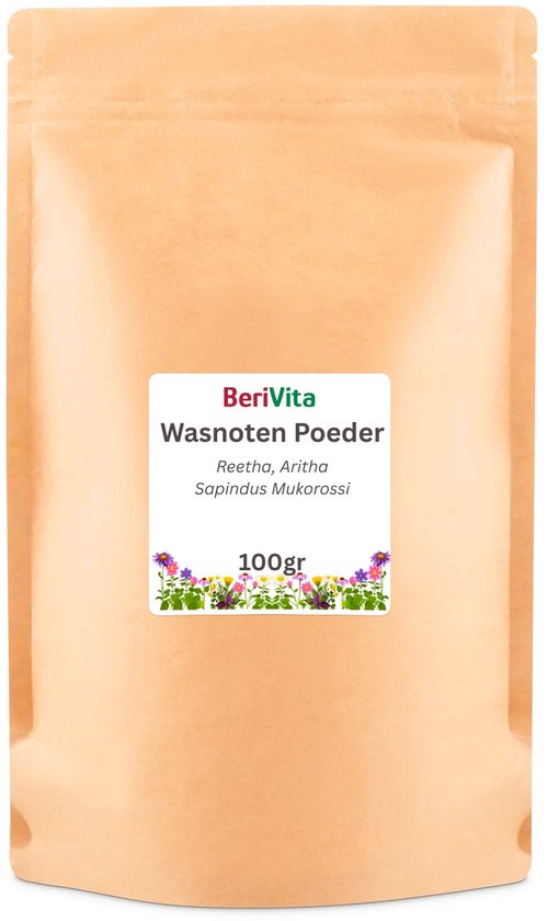 Wasnoten Poeder 100gr - Puur en Onbewerkt - Reetha, Aritha Powder