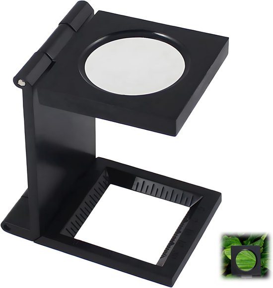2 Stuks Vergrootglas 75mm – 10x Vergroting, Breekvrije Lens, Antislip Handgreep, Ideaal Voor Lezen En Hobby’s