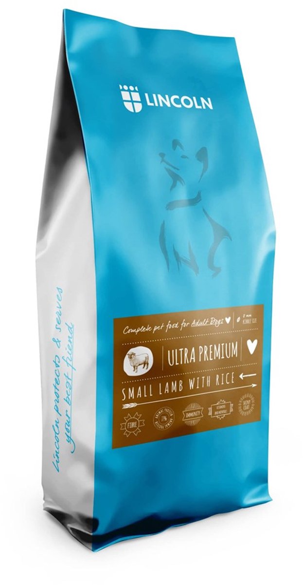 Lincoln Lincoln Adult - Droogvoer voor honden - Lam & Rijst - Kleine rassen - Volledige voeding - Smakelijk & Licht verteerbaar