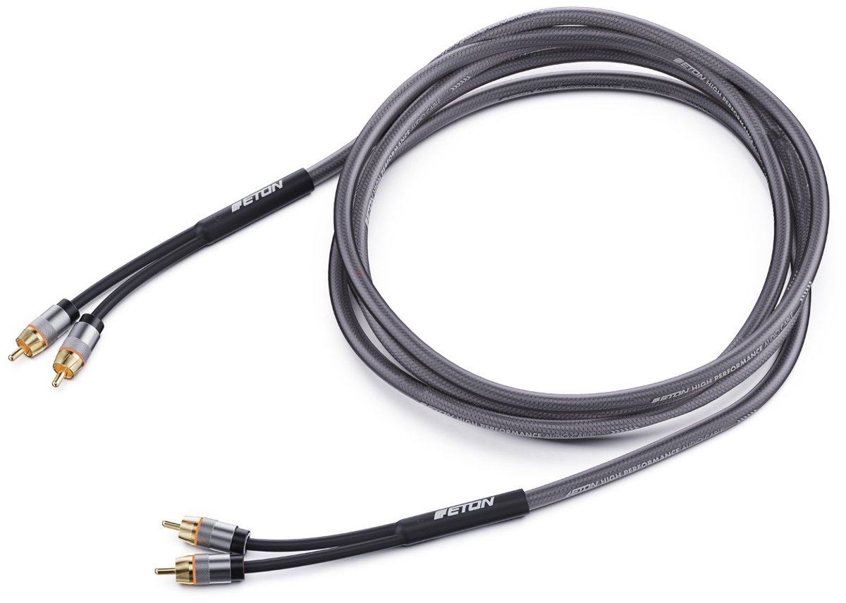 Eton RCA2U-075 – High-End RCA-kabel 0,75m met OFC koper en 24K vergulde connectoren