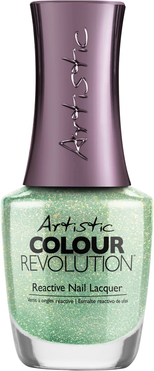 Artistic Nail Design Colour Revolution 'You Plan-Et ' (Chuncky Groene Glitter)