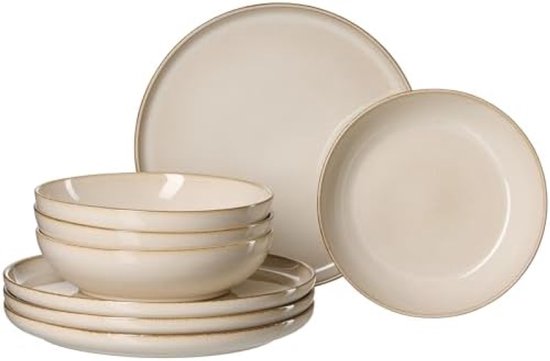 Living Collection 12-Delige Tafelset Van Keramiek | Borden