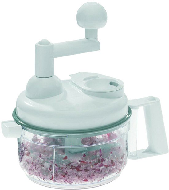 Handmixer – Multifunctionele Hakmolen & Sladroger – Compacte Keukenhulp voor Dagelijks Gebruik –Groentedroger – Handmatige Salad Spinner – slacentrifuge – slazwierder – Droogmolen voor Groenten en Fruit – 14678 — afbeelding 3