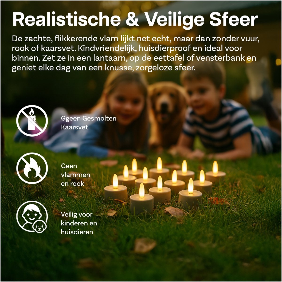 Oplaadbare Waxinelichtjes LED Kaarsen met Afstandstandsbieding, Timer & Oplaadstation van MMOBIEL - 12 Stuks Vlamloze Theelichtjes met USB voor Thuis, Tafel, Bruiloft & Kerstdecoratie – foto 6