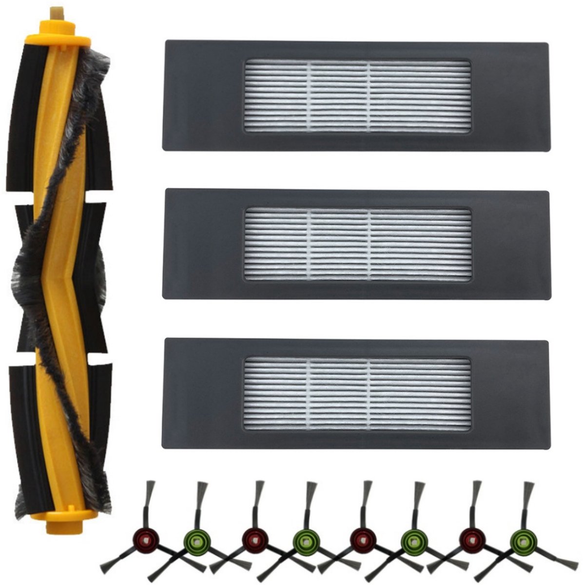 12-delige Accessoires gescht voor Ecovacs T8 AIVI/T8 MAX/N8pro - Stofzuigeraccessoires - met Hoofdborstel, HEPA-filters en Zijborstels - voor Optimale Reiniging
