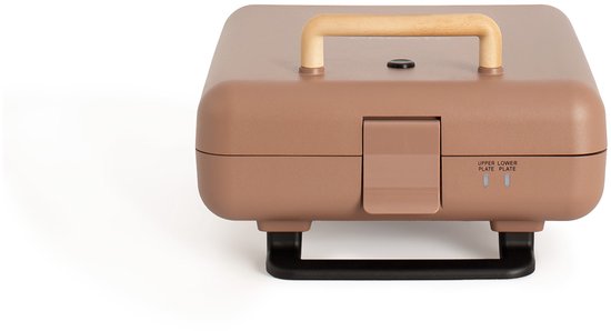 CREATE - Tosti-ijzer, grill en wafelijzer met verwisselbare platen - Mokka - Viervoudig - STONE STUDIO van CREATE — afbeelding 3