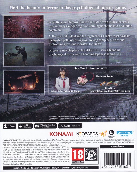 Silent Hill F - Day One Edition (PS5)