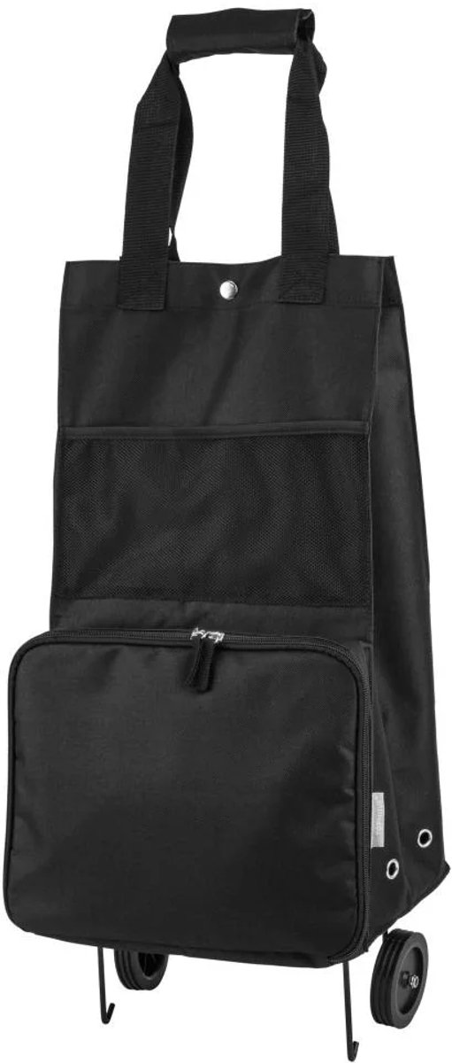 TOPMOVE Inklapbare boodschappentrolley 30L - Afmetingen: 22 x 28 x 53 cm - Opvouwbare trolleytas