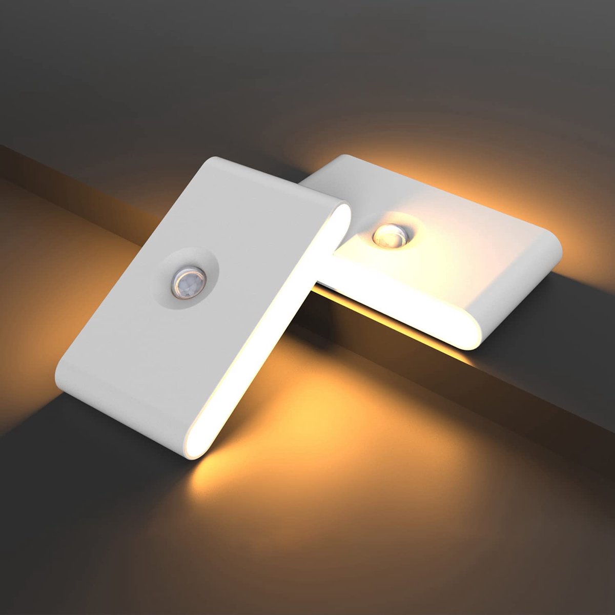 Ynkkvre – Nachtlampje – 2 Stuks – LED met Bewegingssensor – Oplaadbaar via USB – Magnetische LED Inductielamp – Voor Slaapkamer, Badkamer, Keuken, Gang en Trap