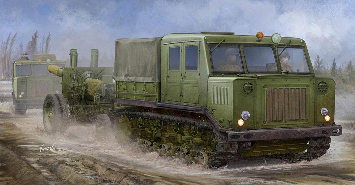 Trumpeter 09514 Russian AT-S Tractor Bouwpakket Schaal 1:35