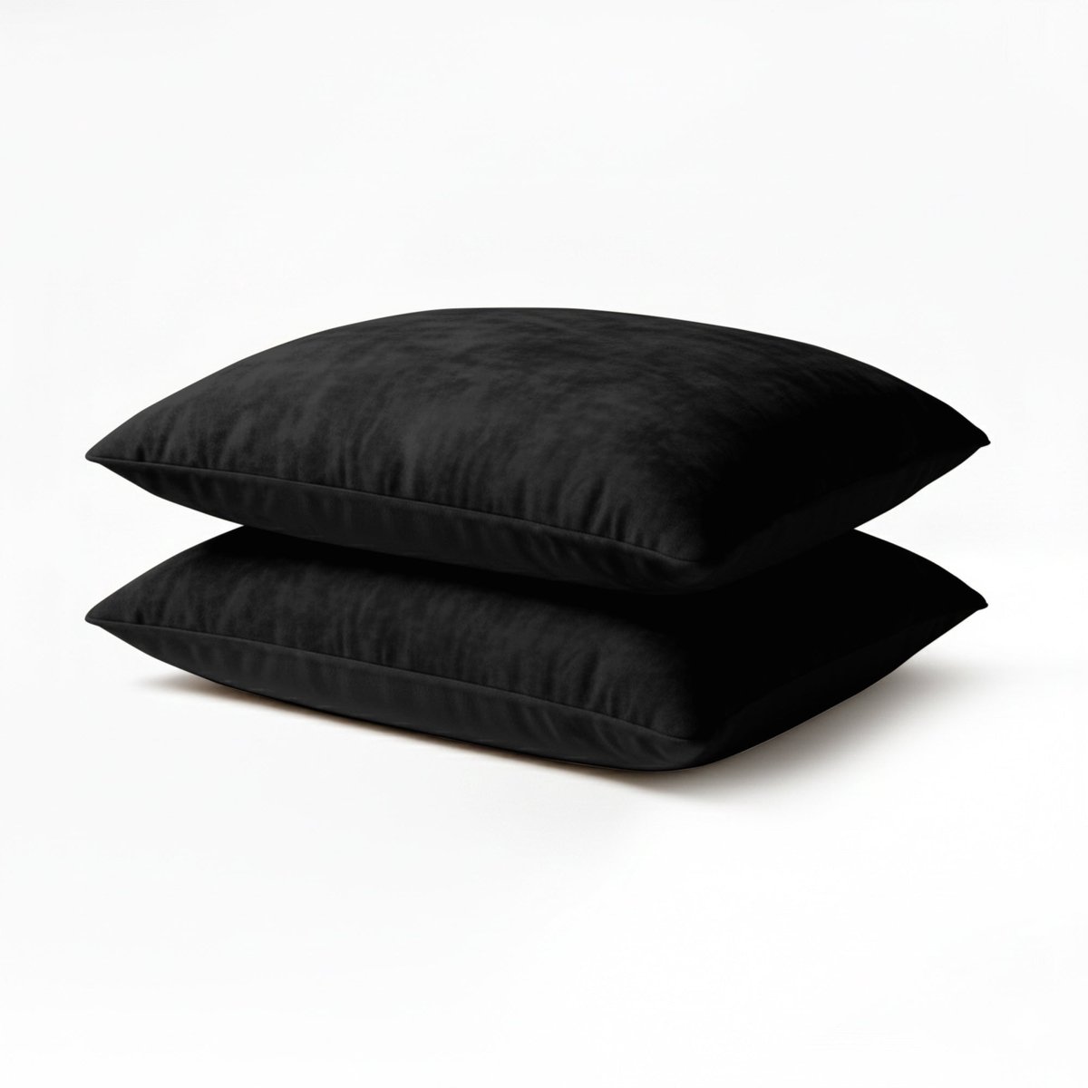 HappyBed Kussenslopen Black 60x70 cm - Kussensloop set 2 stuks - 100% Microvezel - Ultieme slaapcomfort