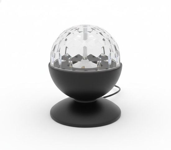 Lampe Disco LED Livarno 3W – Boule Disco rotative 3 couleurs – Lumière Disco rotative à 360° – Lampe Disco Enfants et Adultes – Lumière de fête d'intérieur
