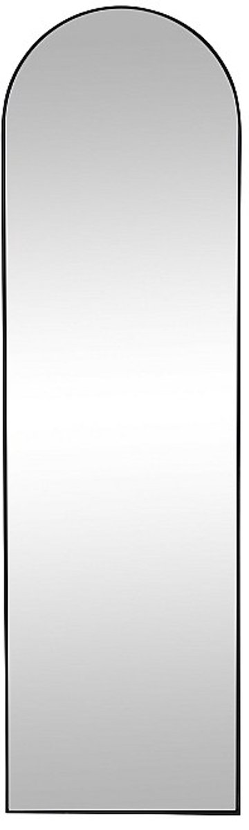 Vente-unique Metalen boogspiegel - B50 x H170 cm - Zwart - MAILEN