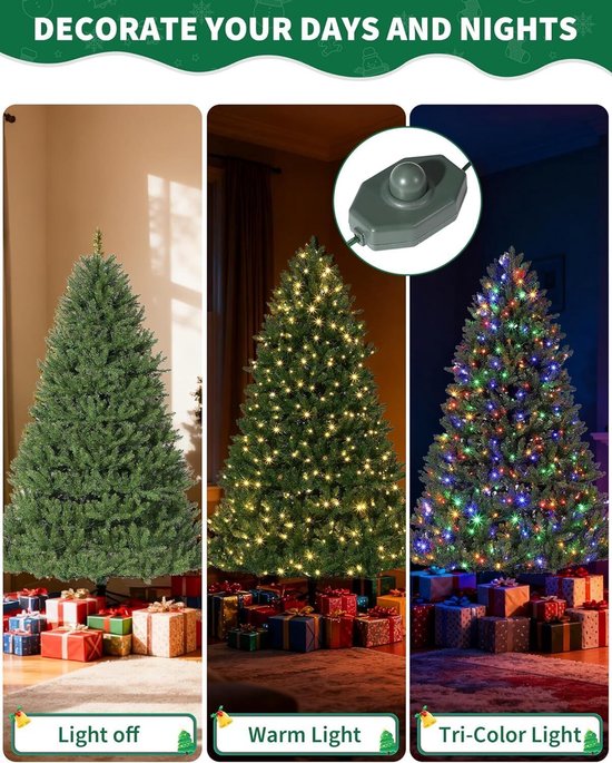 Yaheetech Künstlicher Weihnachtsbaum, 183 cm Tannenbaum