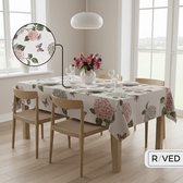 Raved Tafelzeil – 140 cm x 280 cm – Hortensia Roze – PVC – Afwasbaar