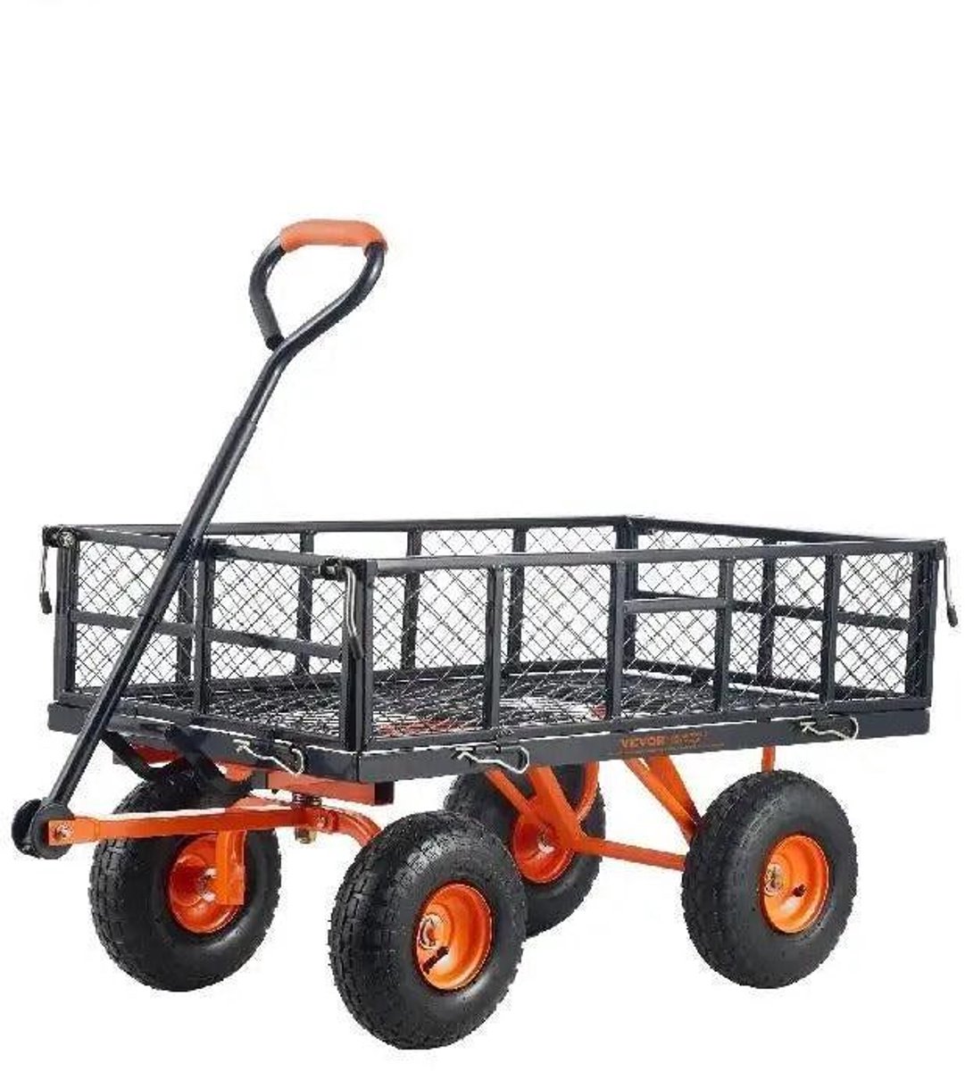 Deeper Festival Trolley - Garden Cart - Utility Wagon - met eenvoudige montage - Veelzijdige kiepwagen - Kruiwagen met 400 lbs laadvermogen - Zwart