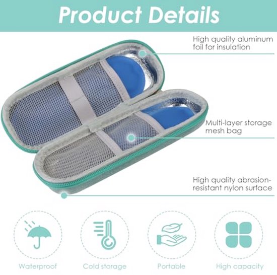 Koeltas voor Diabetici - Draagbaar en Compact voor Insuline en Medicatie — afbeelding 5