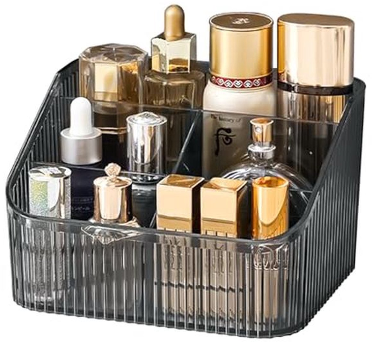 Make-up organizer met opbergvakken voor huidverzorging en cosmetica