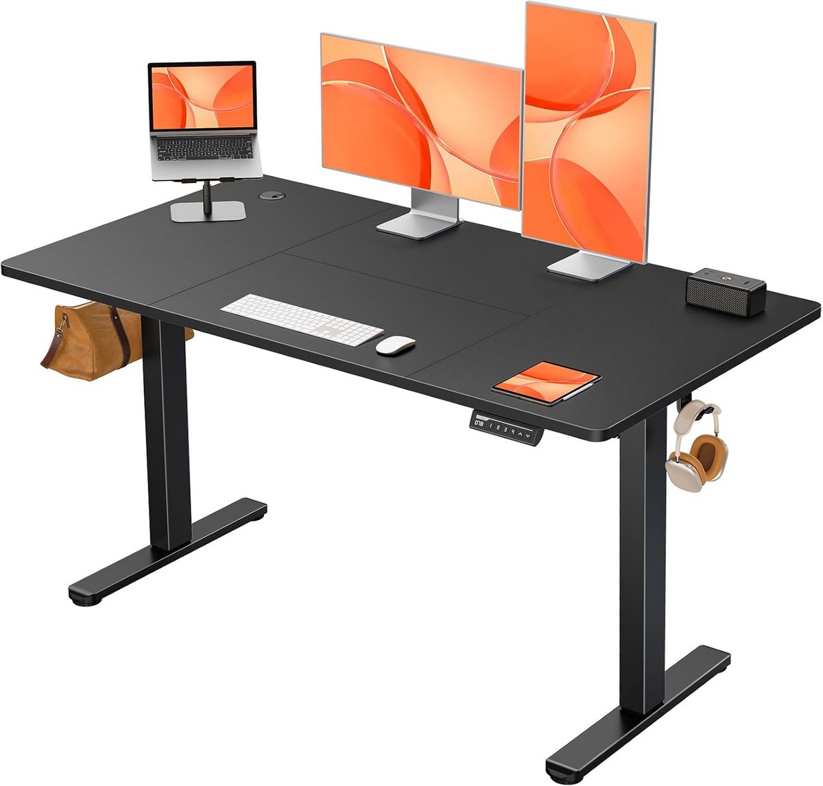 Hoogte Verstelbaar Elektrisch Zit-Sta Bureau 140 x 70 cm met 4 Geheugeninstellingen