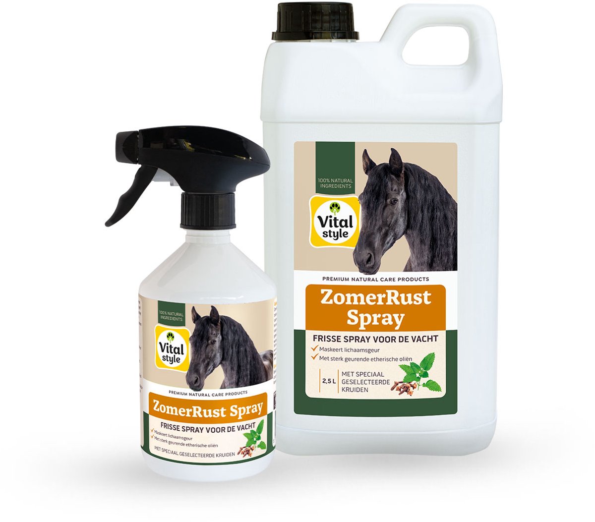 VITALstyle ZomerRust Spray VoordeelBundel - Vliegenspray Paard - Voor Rust In De Weide - Spray voor de Vacht