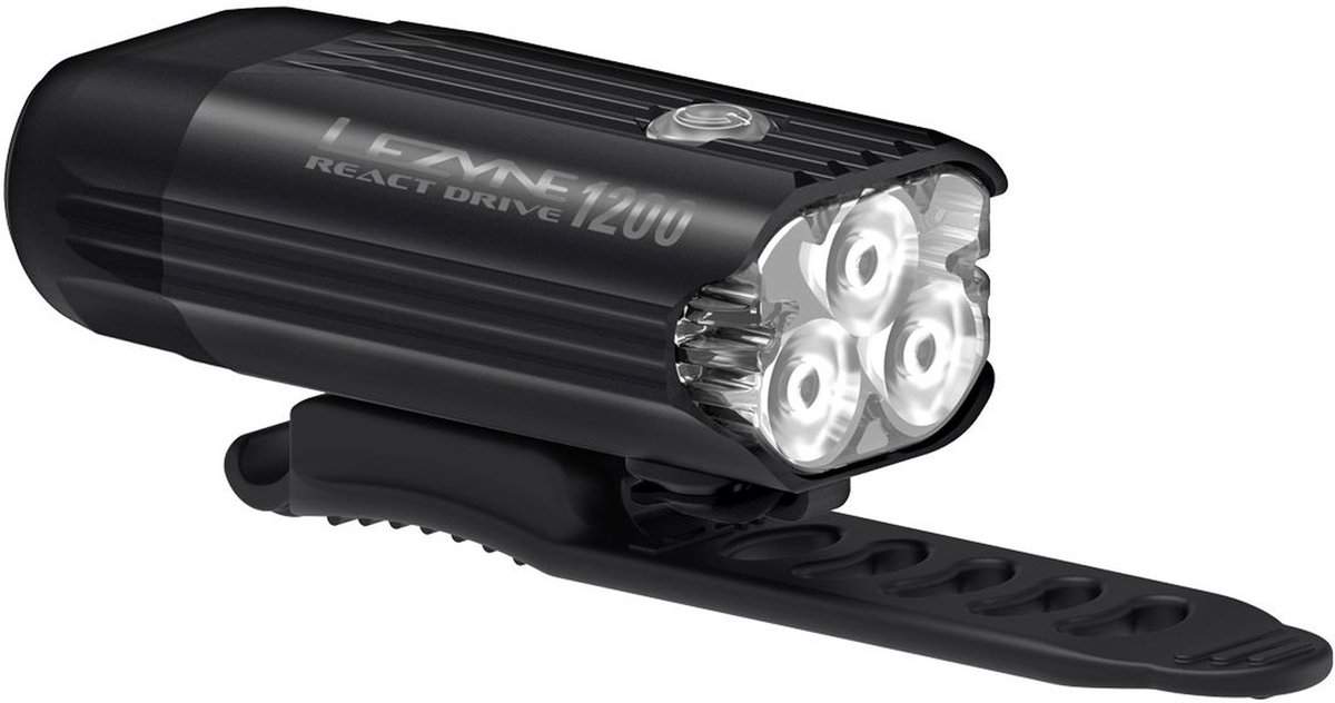 LEZYNE REACT DRIVE KOPLAMP MAT ZWART