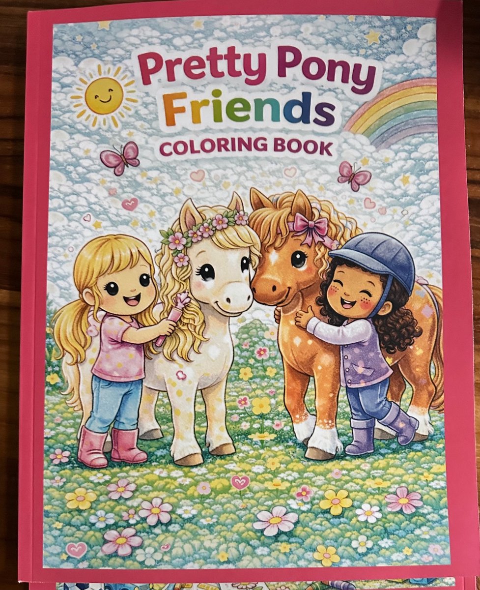 Artful Pixels Pretty Pony Friends Coloring Book – Kleurboek voor kinderen vanaf 3 jaar