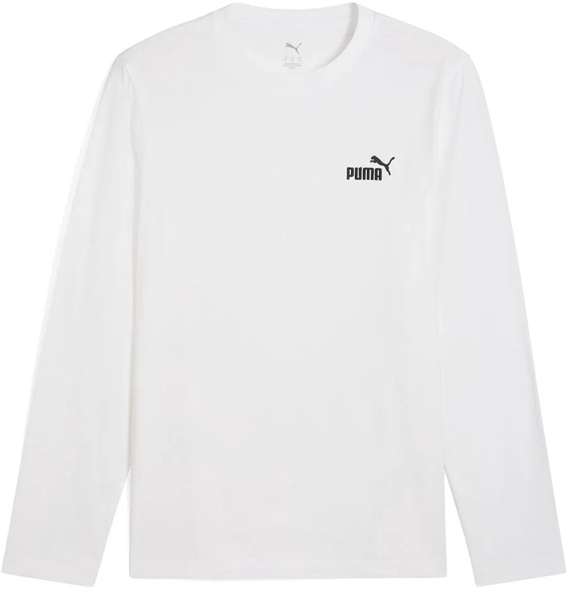 Puma Ess No 1 Logo T-shirt Met Lange Mouwen L Man Wit
