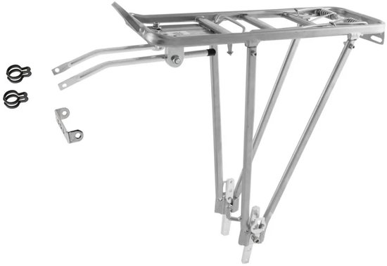 M-Wave Universele aluminium bagagedrager - afneembare zijdelen - zilver - 24/26/28 inch van M-Wave — afbeelding 3