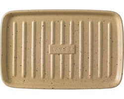 Römertopf BBQ Plancha met grillbruggen, rechthoekig, van natuurlijke tint, 33 x 22 cm