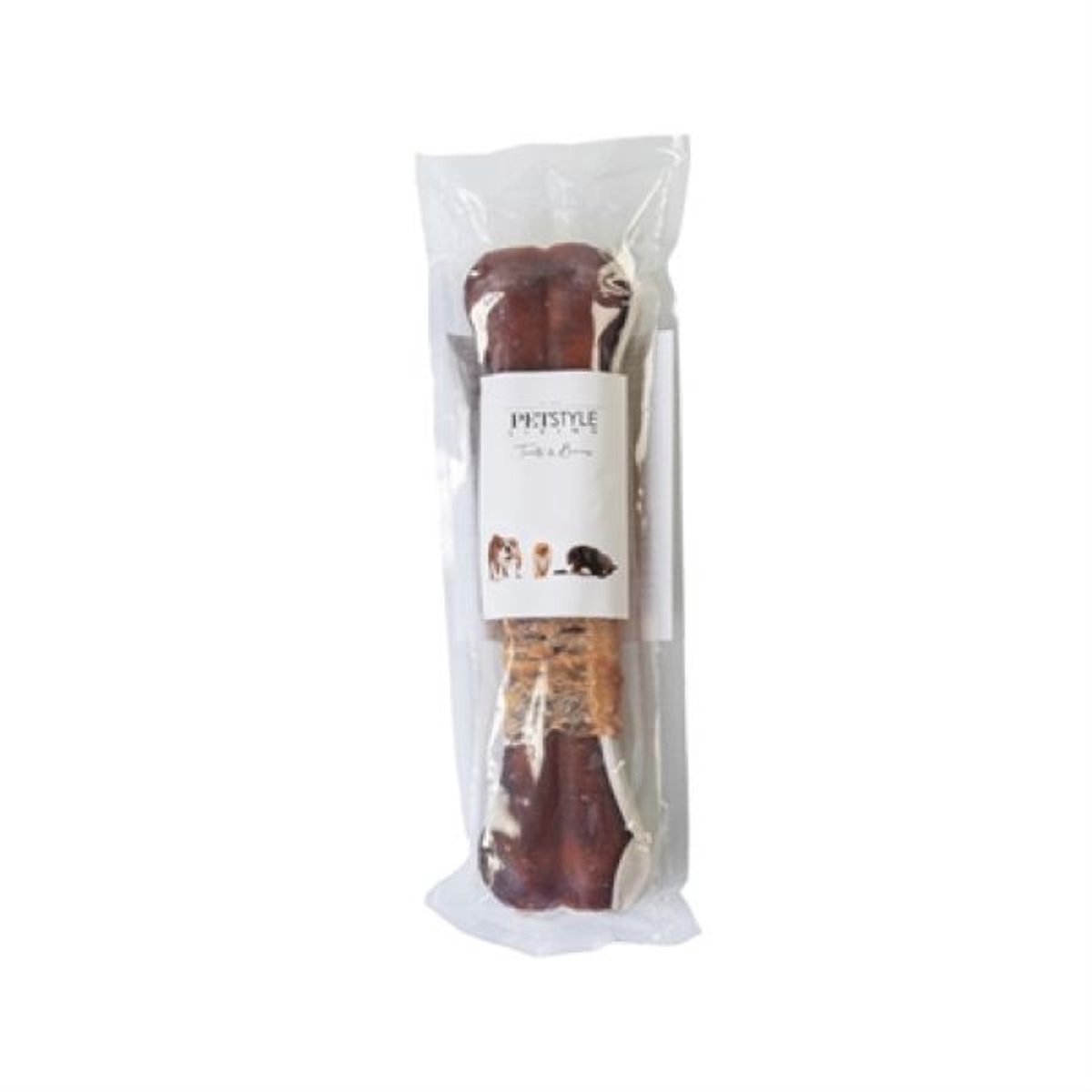 Petstyle Living - 12 geperste kauwbotten - snack voor de hond - met kip - 31 cm lang -