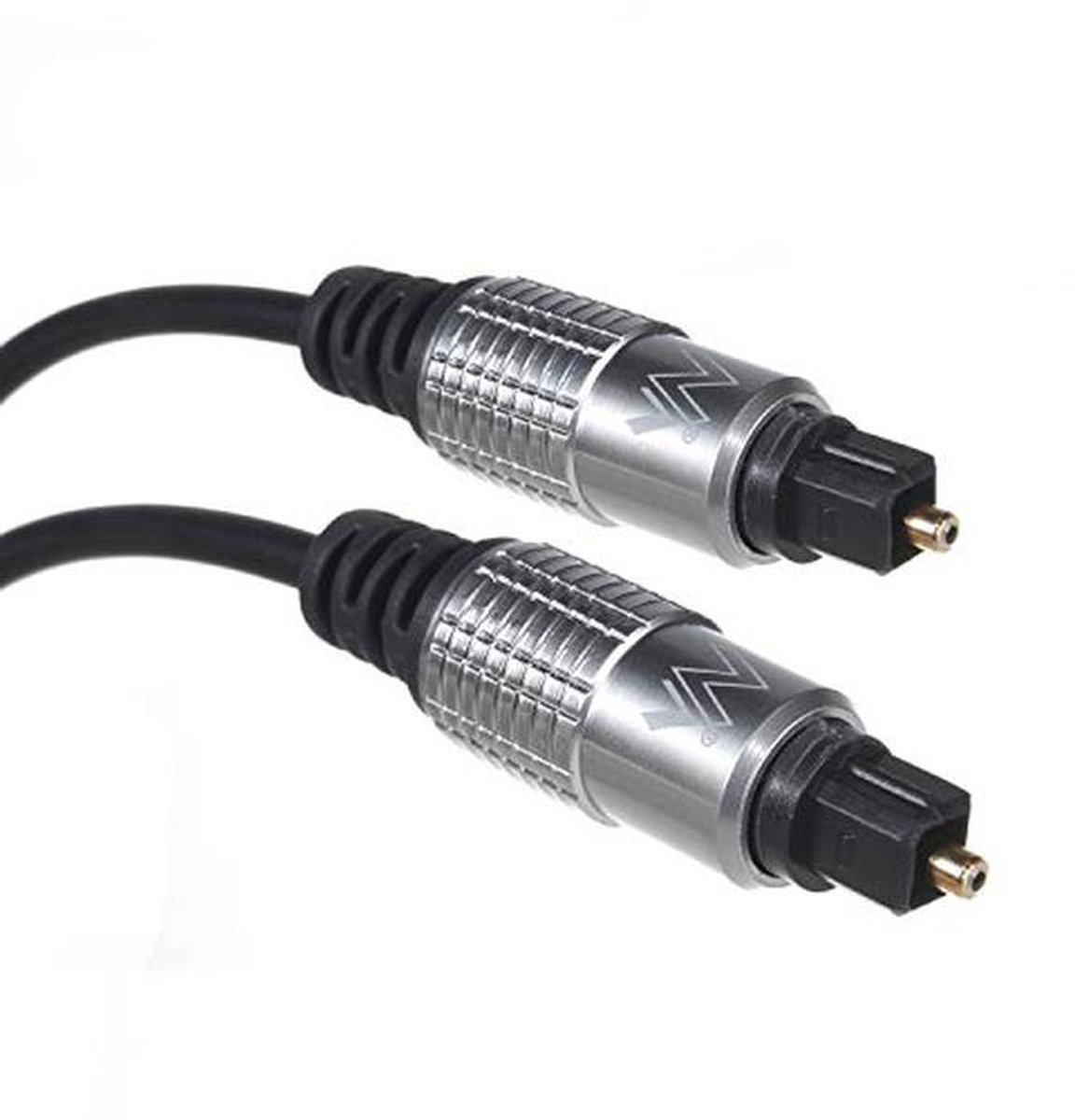 Optische digitale kabel Toslink 2.5m voor luidsprekers met vergulde contacten