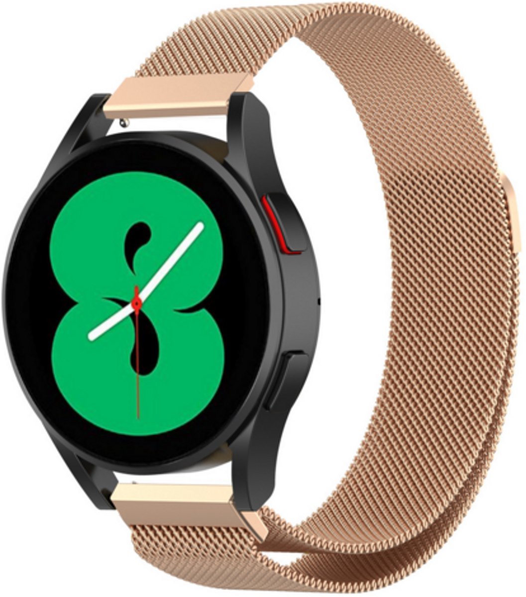 By Qubix - Milanese bandje - Champagne goud - geschikt voor Huawei Watch 5 - 42mm