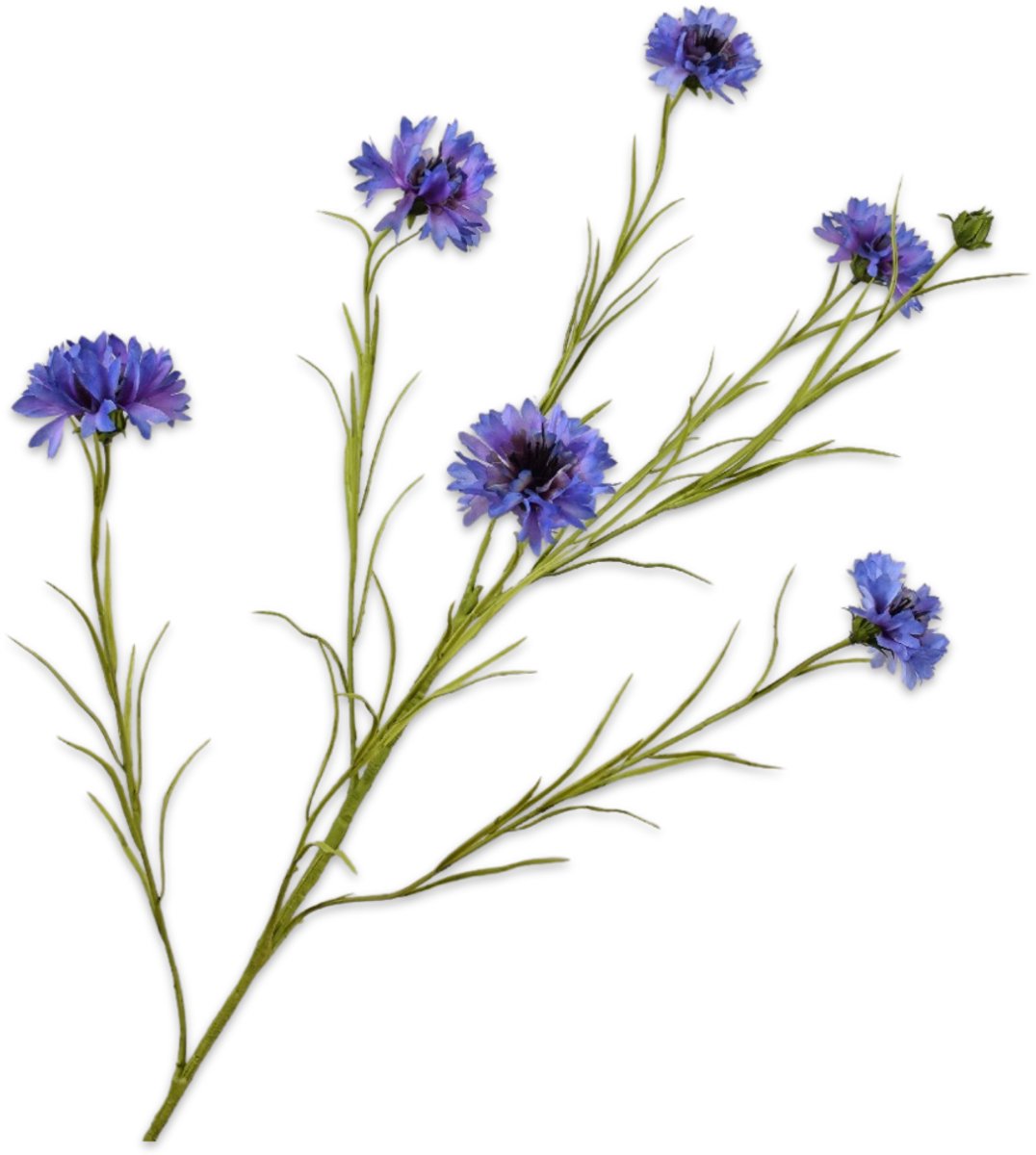 Silk-ka Kunstbloem - blauw - H92 cm