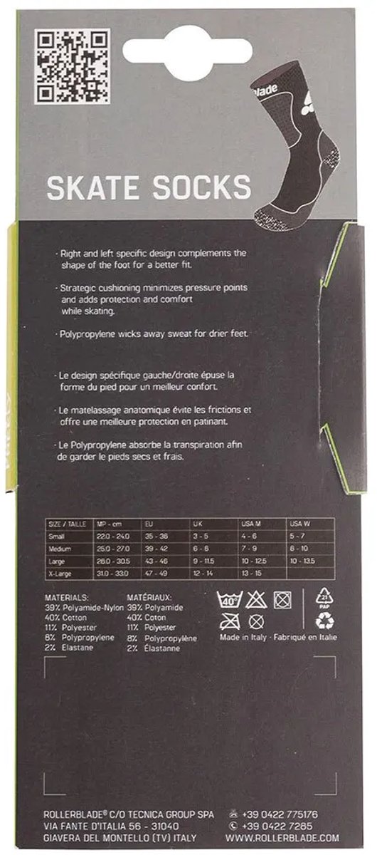 Rollerblade Skate Sokken Zwart EU 39-42 Man Rollerblade Skate Sokken Zwart EU 39-42 Man